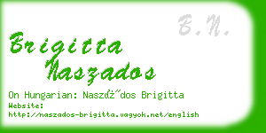 brigitta naszados business card